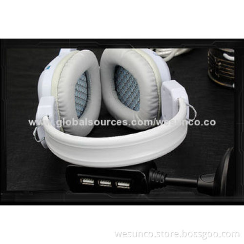 New gaming DJ headset with mic and thick cable, comfortable and high sound model